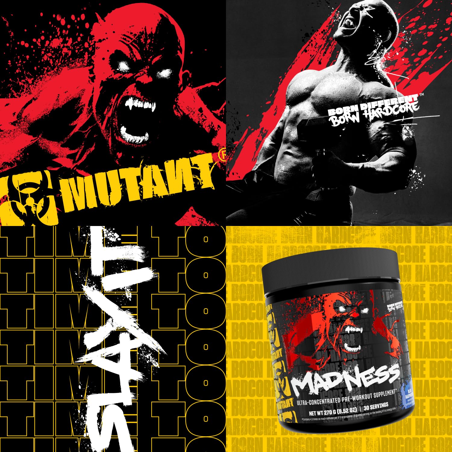 Athlete energized and ready for a workout with Mutant Madness