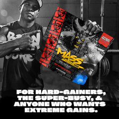 Mutant Mass Extreme Gainer mixed with 1% milk creating a creamy, dense shake.