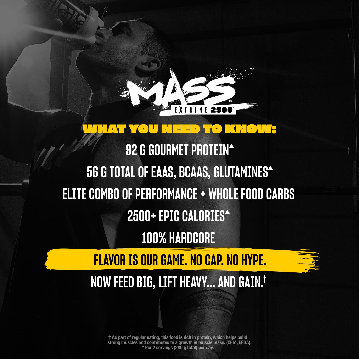 Mutant Mass Extreme Gainer natural grains like barley and oats featured as whole-food ingredients.