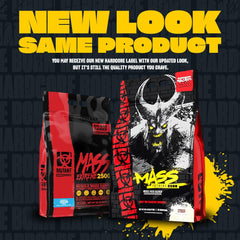 Mutant Mass Extreme Gainer scoop ready to mix into a creamy shake.