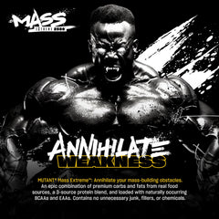 Mutant Mass Extreme Gainer whey blend supports post-workout fueling and muscle recovery.