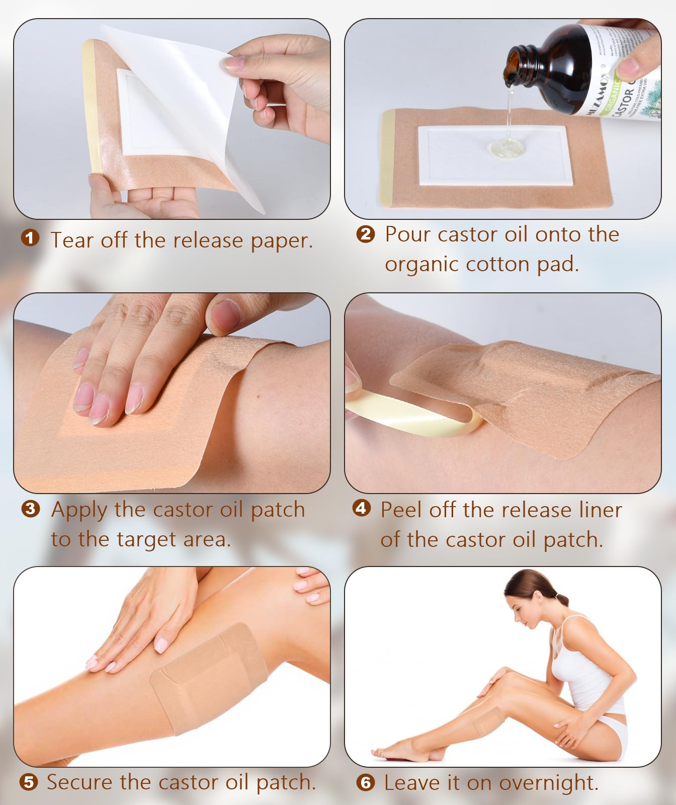 MUZAMOX disposable patches set for belly button area use