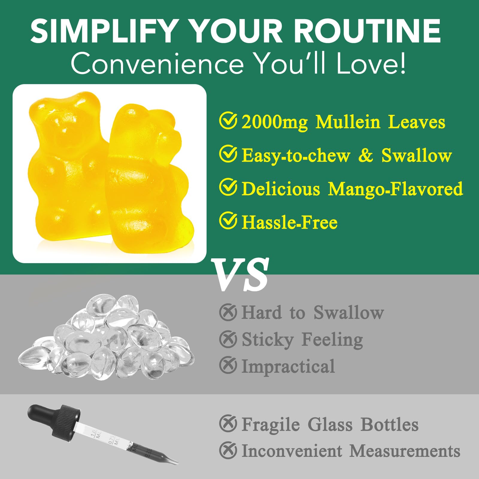 MXCZBSM Mullein Gummies open airways focus illustration