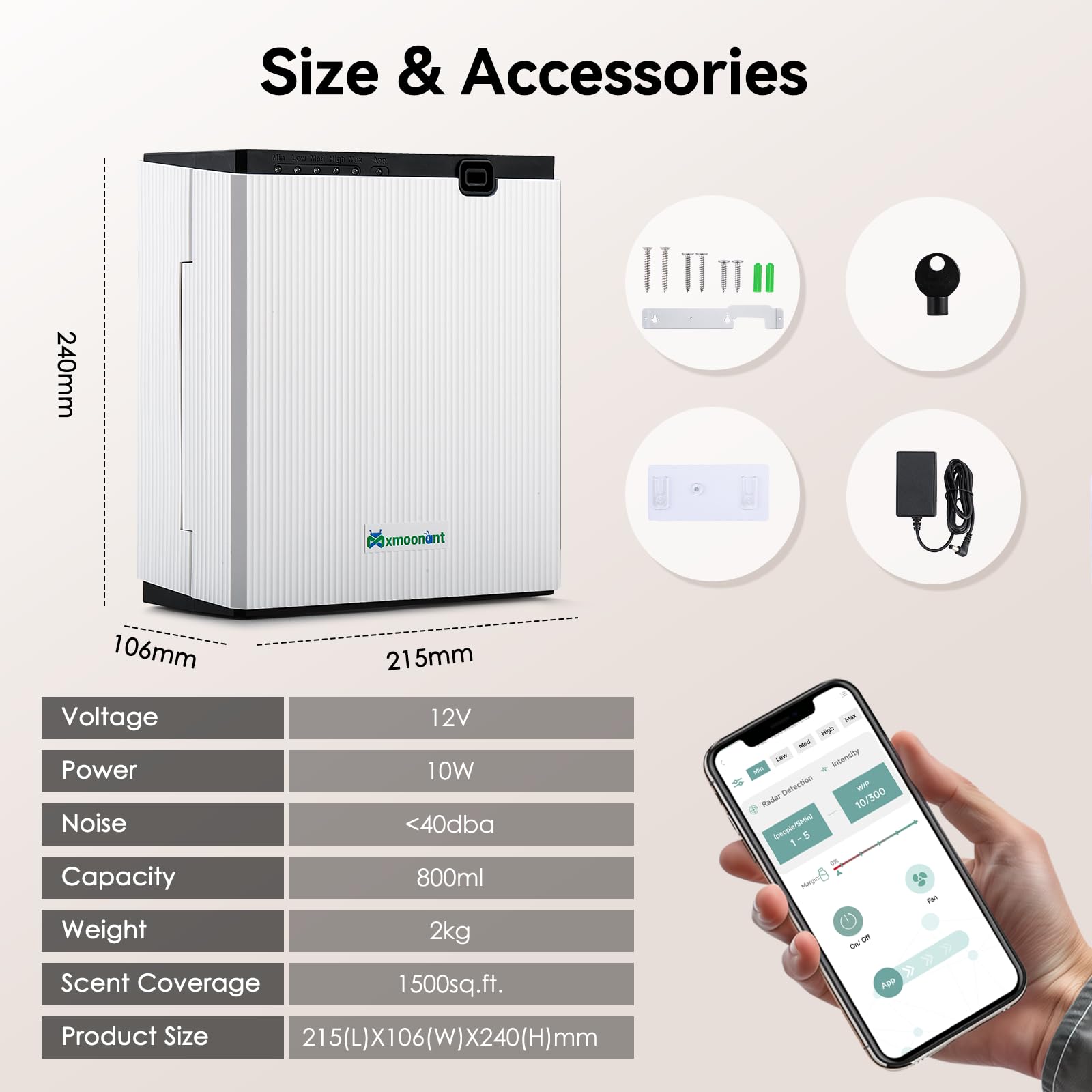 Mxmoonant Scent Air Machine ideal for hotels, spas, and retail spaces.
