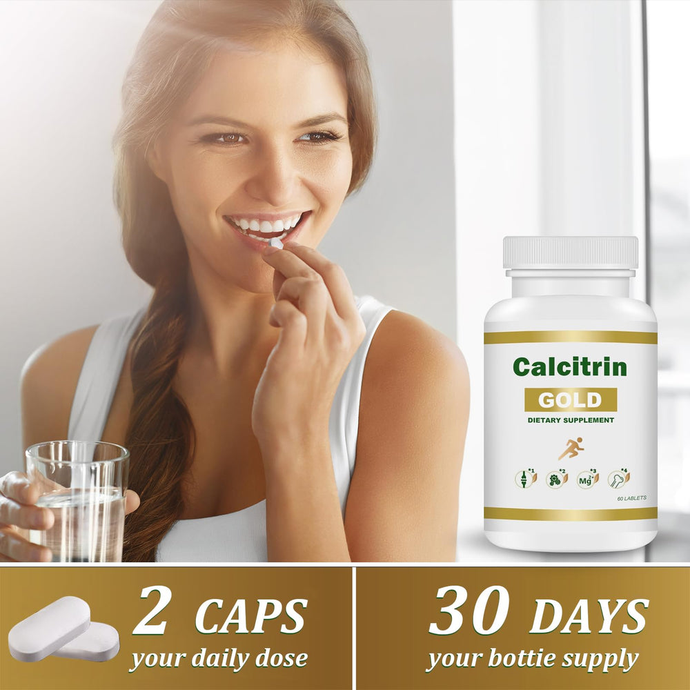 MXZ Calcitrin Gold joint illustration emphasizes bones and cartilage