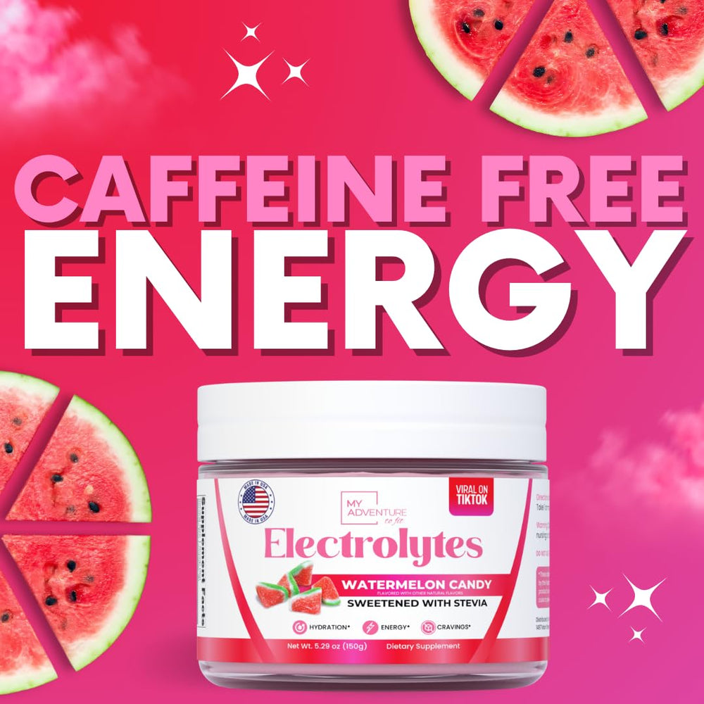 My Adventure to Fit vegan electrolyte label highlights clean potassium-rich formula