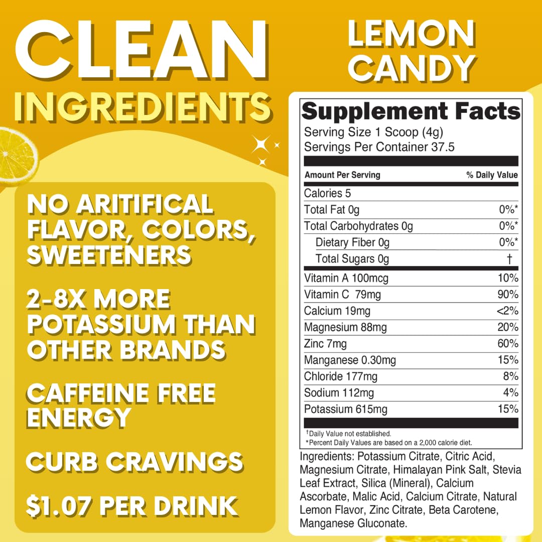 My Adventure to Fit Lemon Candy Electrolytes pour to mix on the go.