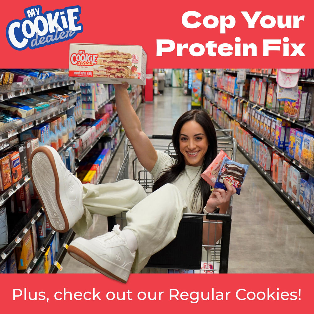 My Cookie Dealer strawberry toaster protein cookies on-the-go, travel-friendly snack