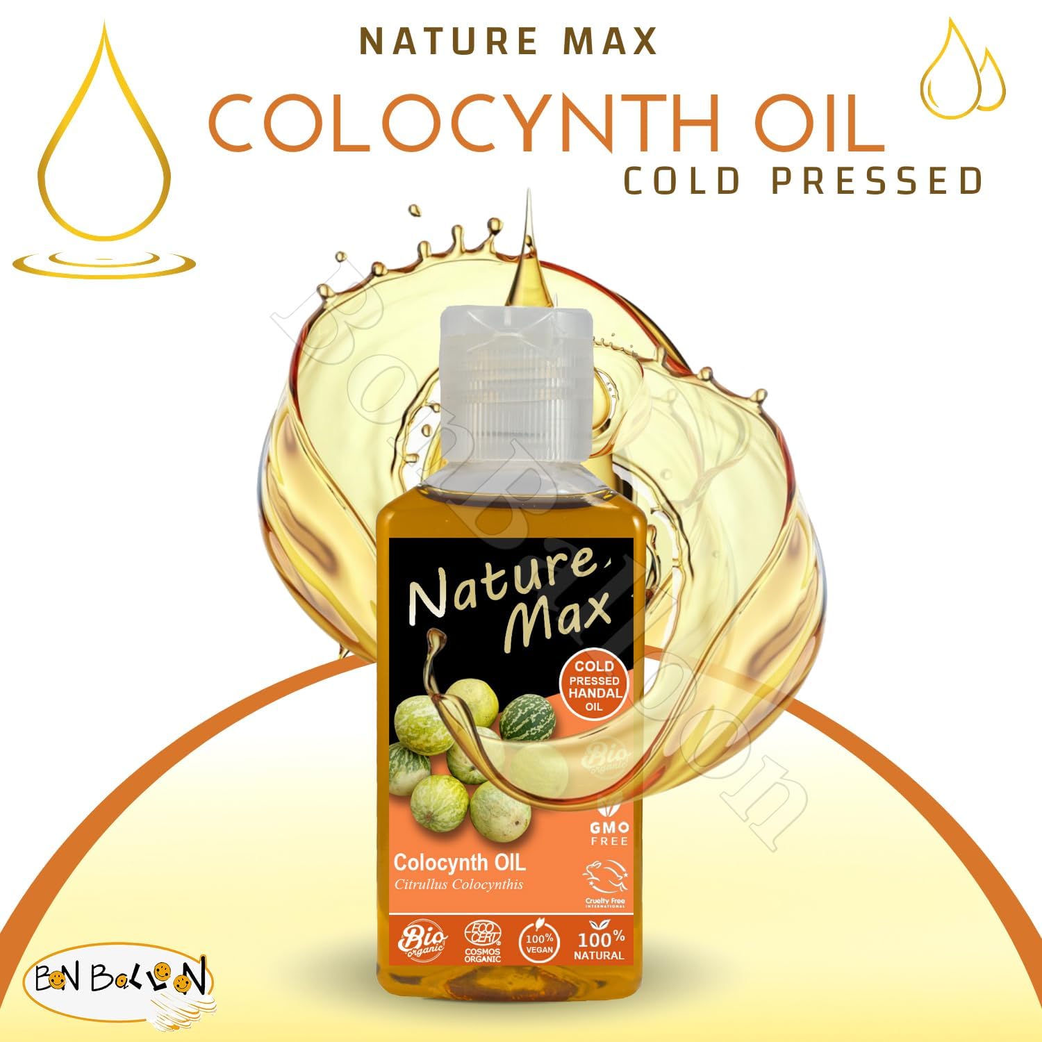 My Pet Elephant Nature Max Handal Citrullus Oil label shows premium cold-pressed quality.