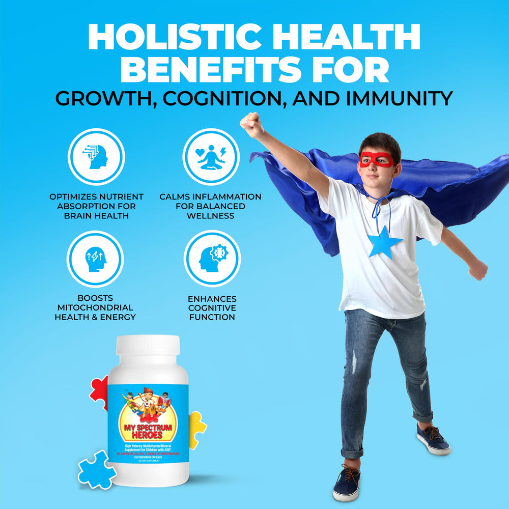 My Spectrum Heroes bottle pour for simple daily dosing
