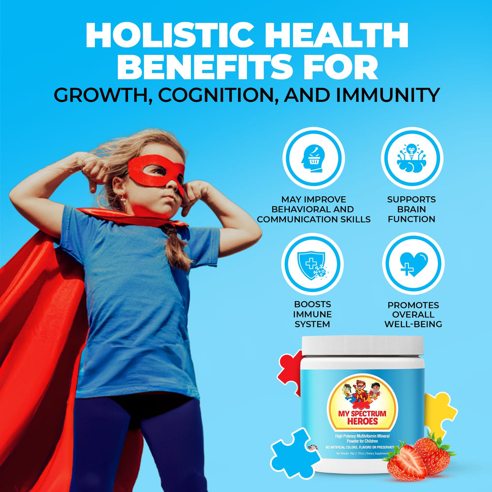 My Spectrum Heroes Choline and CoQ10 ingredients support neuro-friendly daily nutrition.