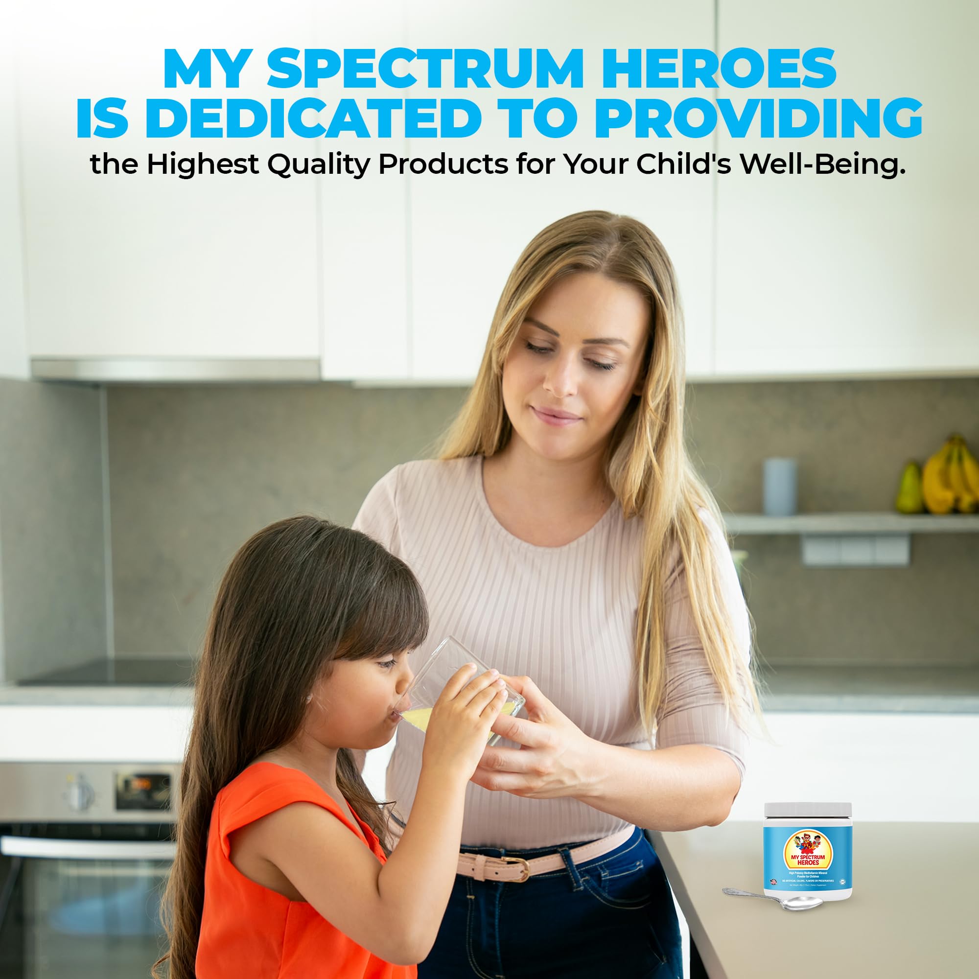 My Spectrum Heroes powder dissolves easily in juice.