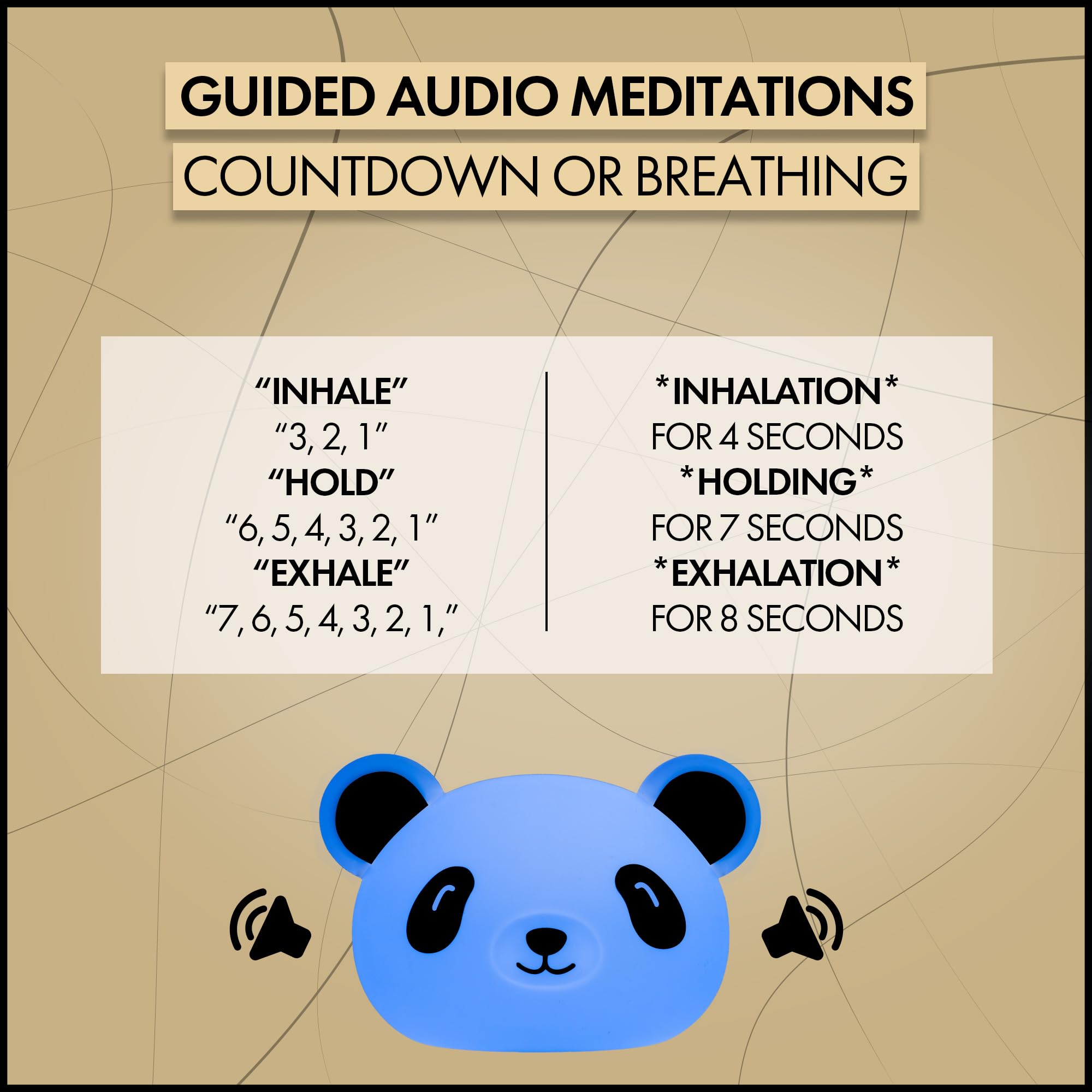 My Zen Den Presence Panda bedtime routine partner with gentle light and sounds.