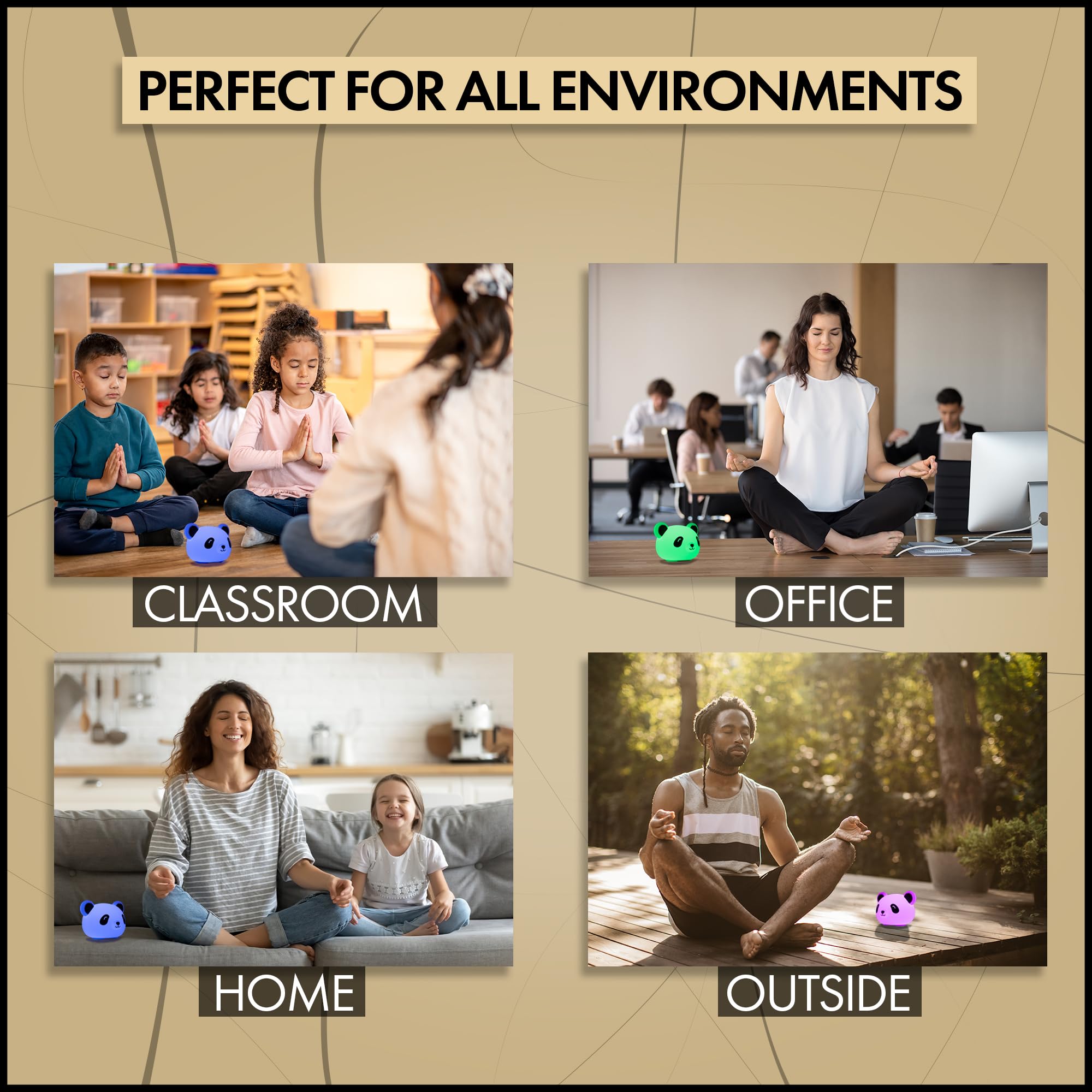 My Zen Den Presence Panda family-friendly device for mindful moments together.