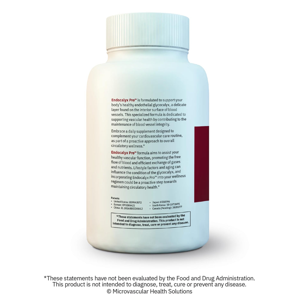 MYBODYRX Endocalyx Pro lifestyle scene with capsules ready for daily regimen.