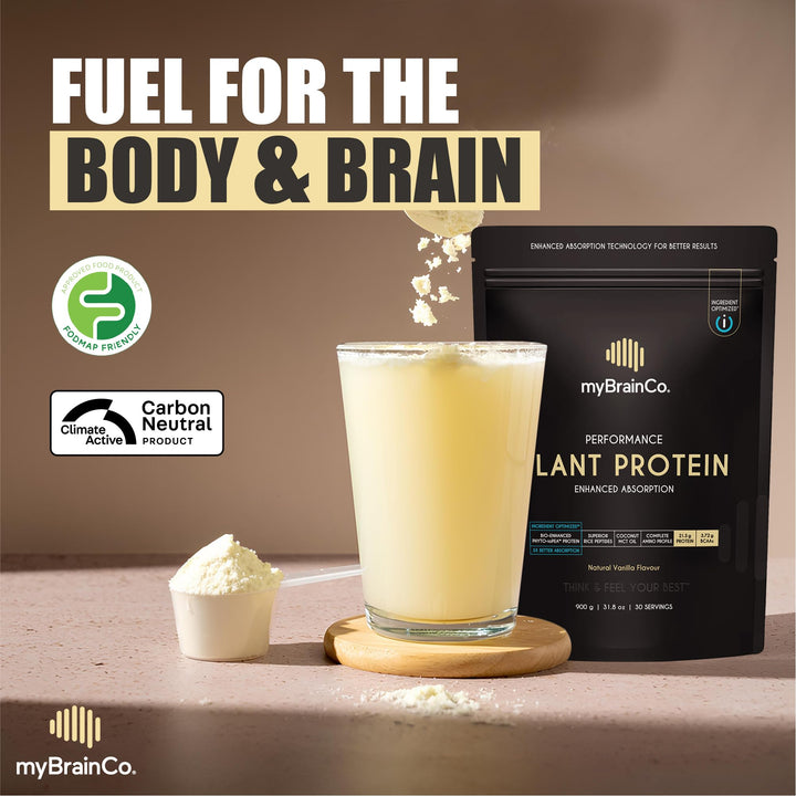 myBrainCo creamy vanilla flavor close-up showcasing superior taste and texture