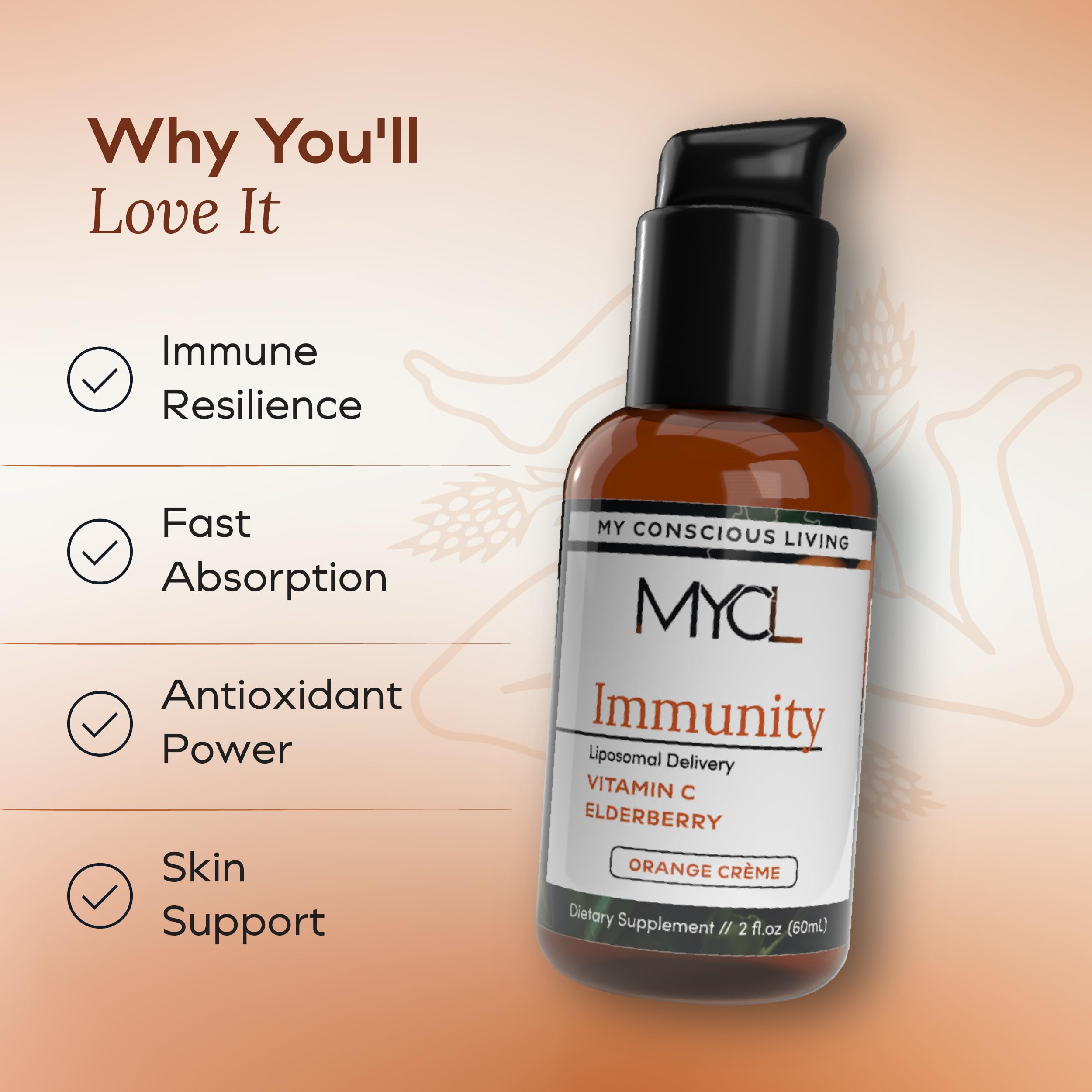 MYCL liposomal vitamin C bottle on store shelf