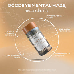 MYCL label and ingredients emphasize organic mushroom blend and clean ingredients.