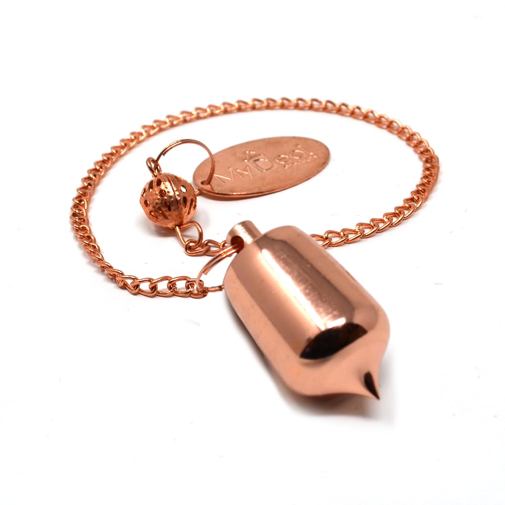 MYDEAL PRODUCTS bell shape copper dowsing pendulum for chakra balance and energy readings