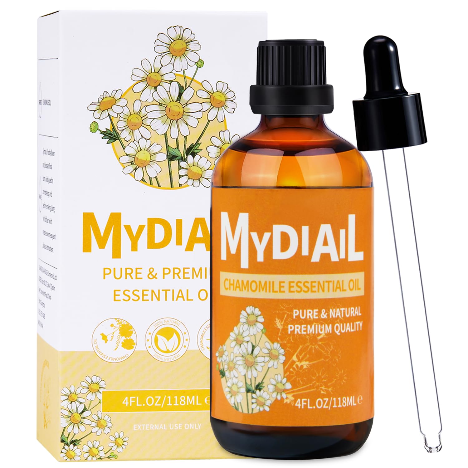 Gift-ready MYDIAIL Chamomile oil box for thoughtful presents.
