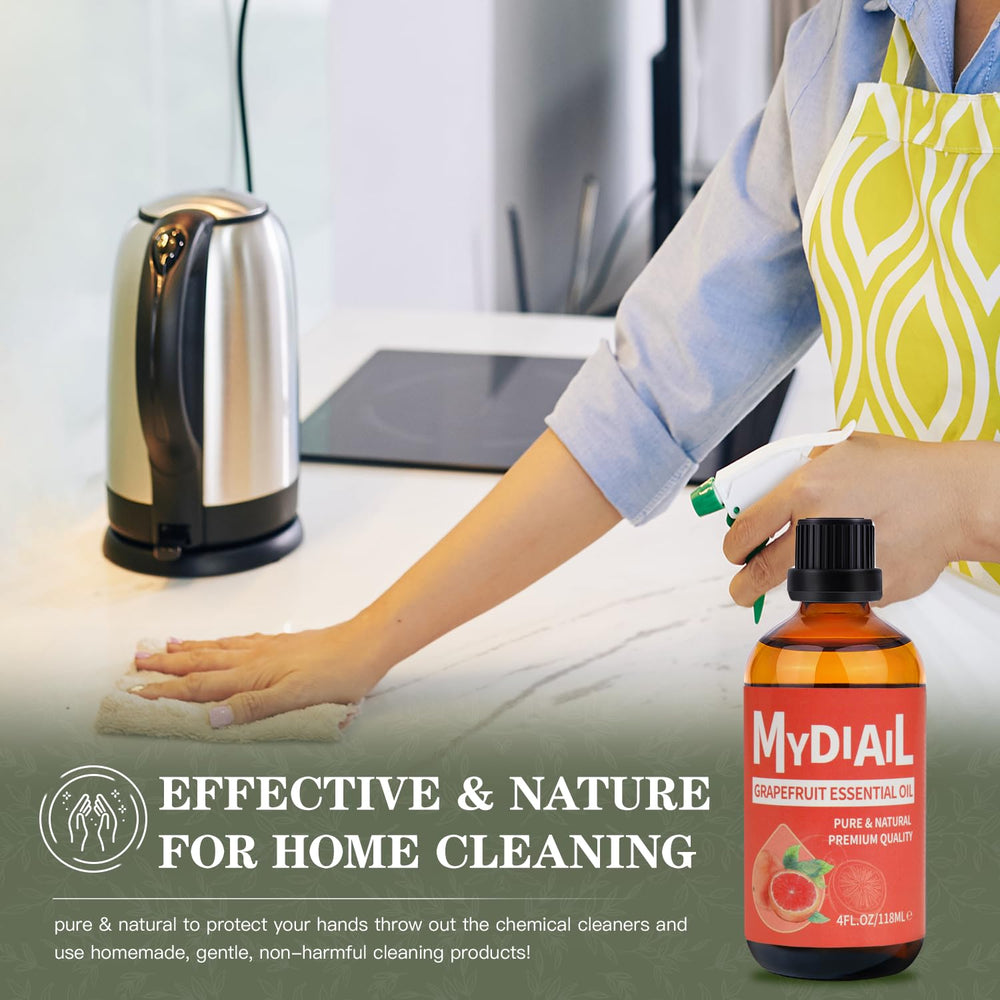MYDIAIL Grapefruit essential oil cleaning spray boosts room freshness.