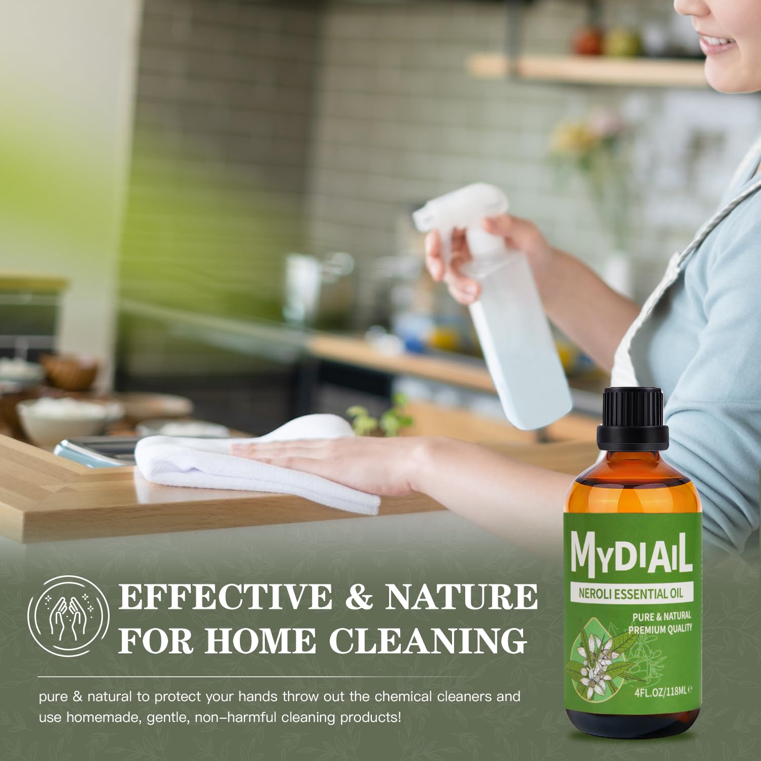 MYDIAIL Neroli Oil bath setup offering a relaxing floral soak.