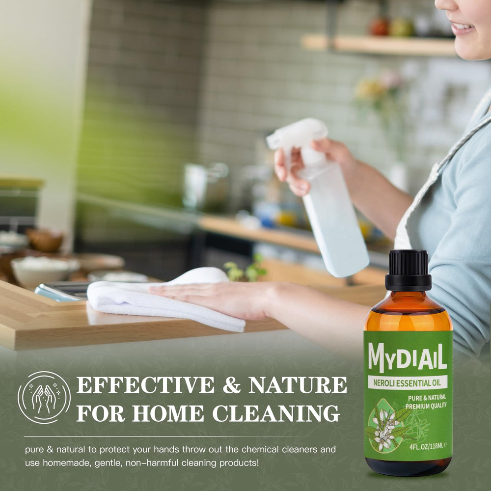 MYDIAIL Neroli Oil bath setup offering a relaxing floral soak.