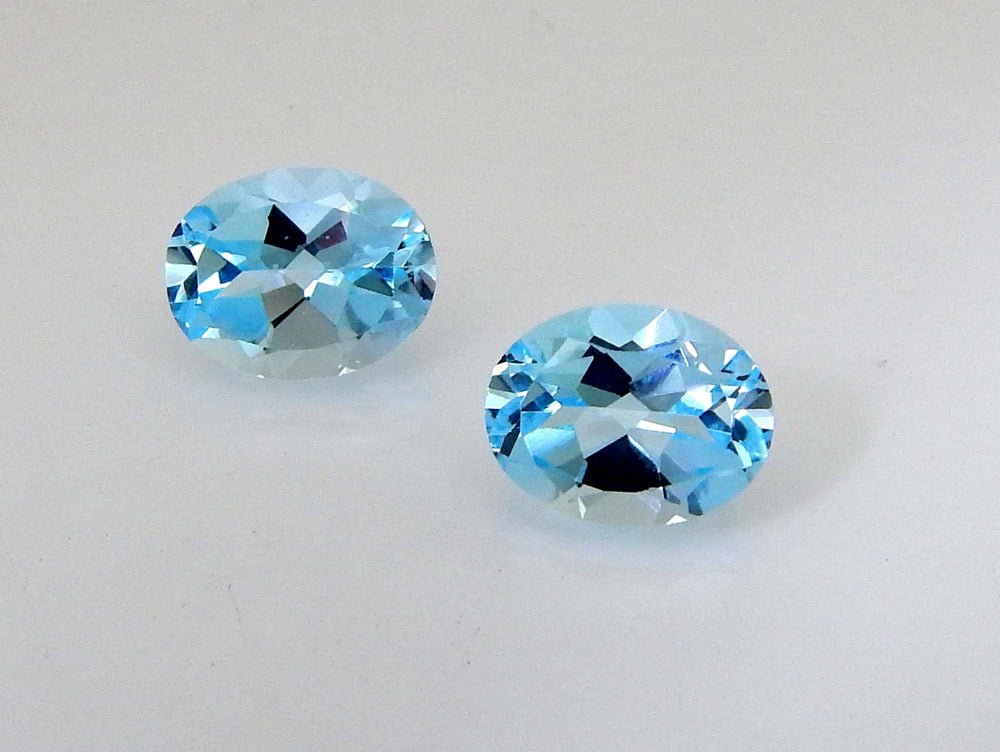 Myhealingworld blue topaz faceted brilliant-cut oval 6x8mm