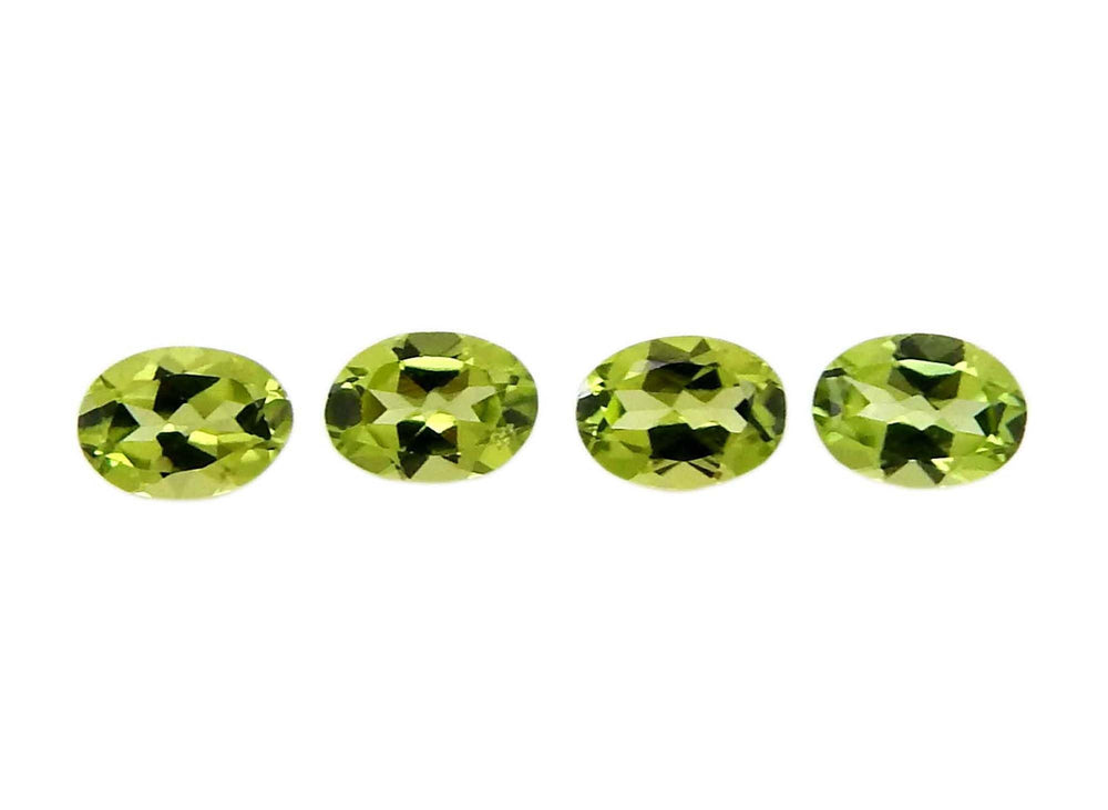Myhealingworld Peridot oval 4x6mm four-stone box for jewelry making