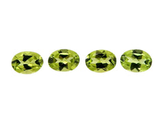 Myhealingworld Peridot oval 4x6mm four-stone box for jewelry making
