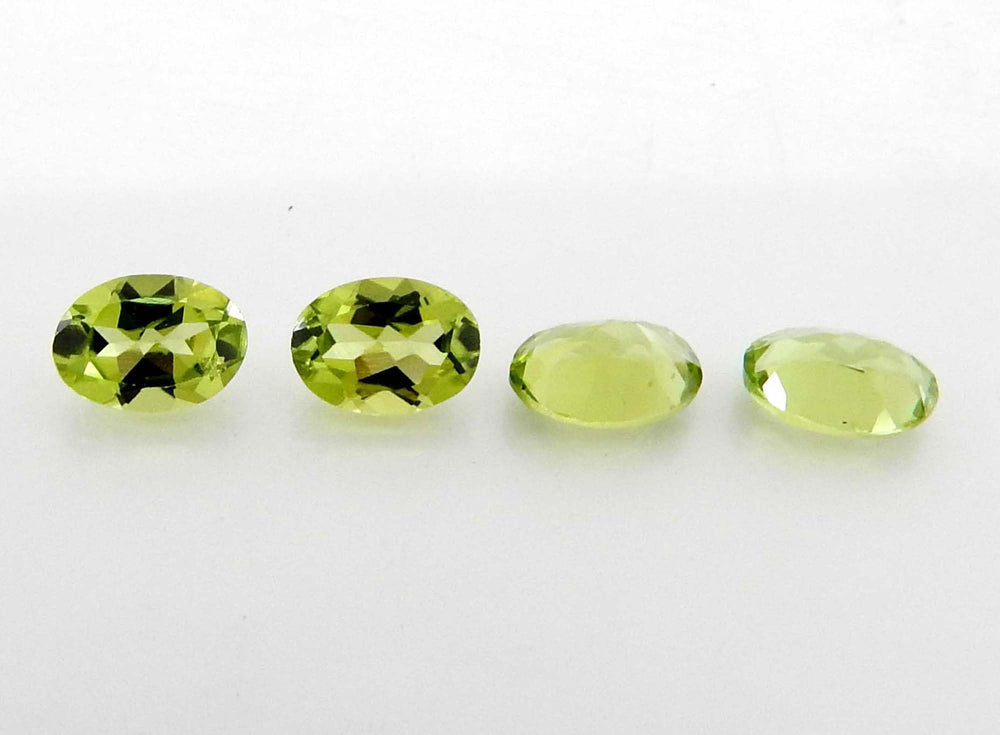Myhealingworld Peridot oval 4x6mm ideal for inlay projects