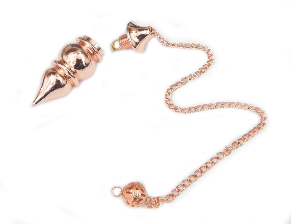 Myhealingworld unique design copper pendulum supports chakra testing and inner exploration.