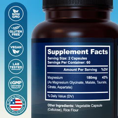MyoActivo capsules closeup illustrates easy-to-swallow magnesium capsules.