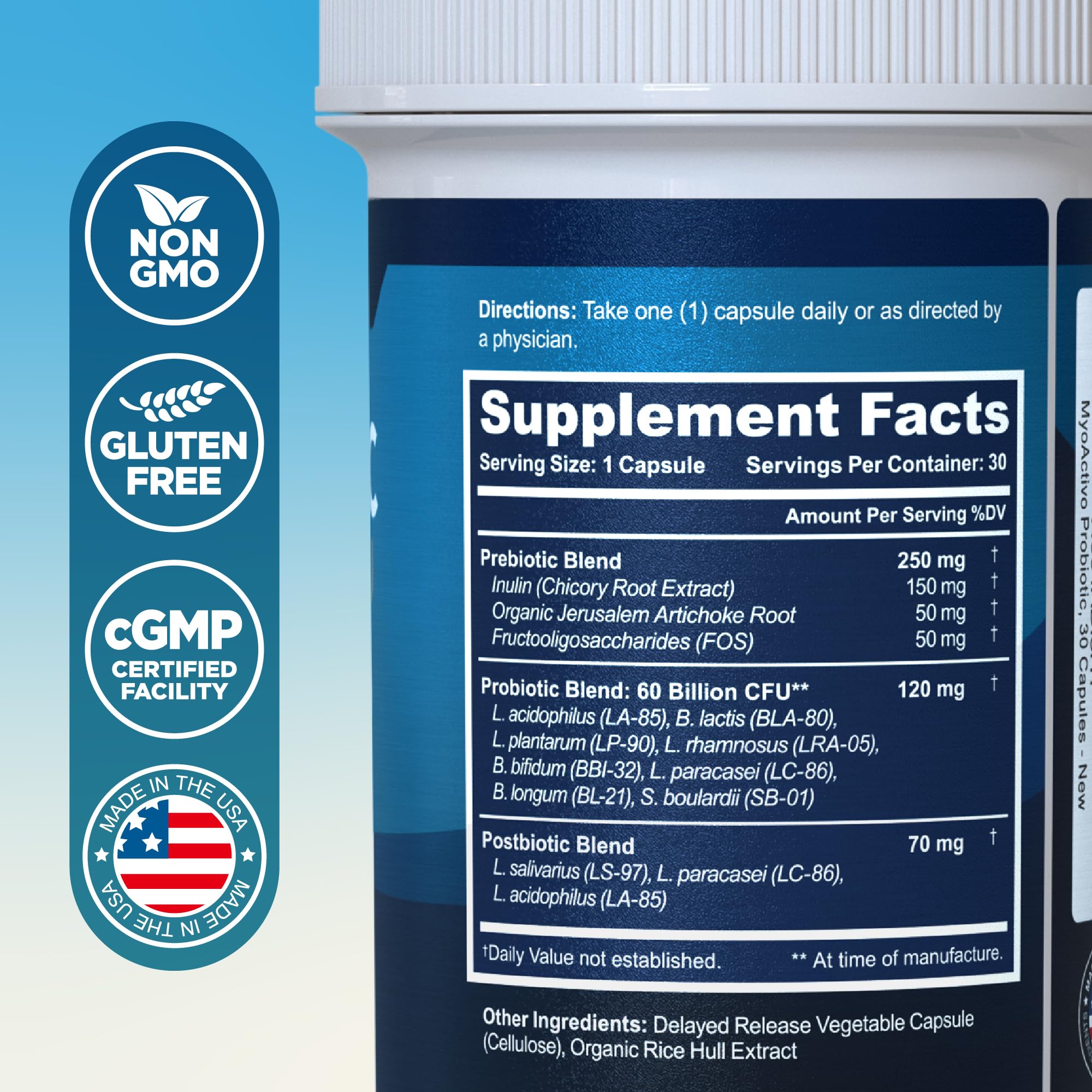 MyoActivo eight-strains blend supports diverse probiotic action for absorption