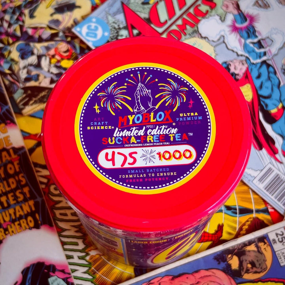 MyoBlox LOCO powder-tub showcases convenient gym-ready packaging.