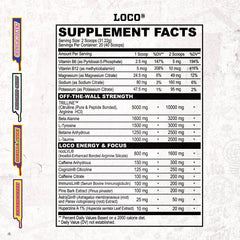 MyoBlox LOCO tub label close-up highlighting Cognizin and AstraGin