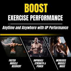 MYOTEC UP Mid Pre Workout label highlights caffeine and beta alanine for endurance.