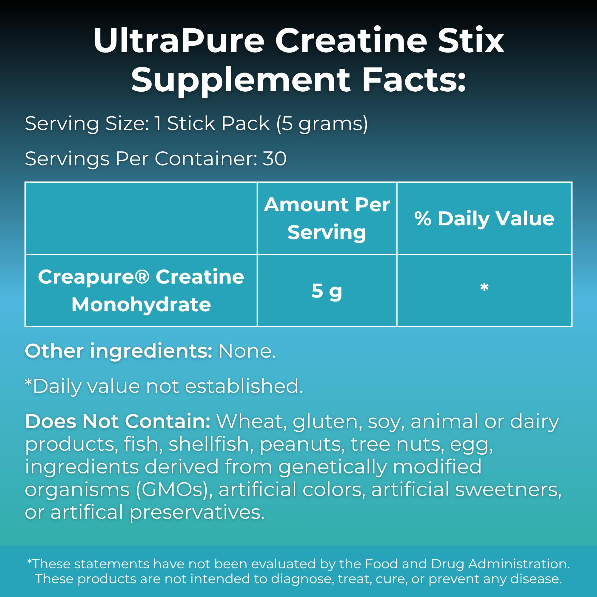 One MYOXCIENCE Creapure Creatine Stix single stick ready to mix before training.