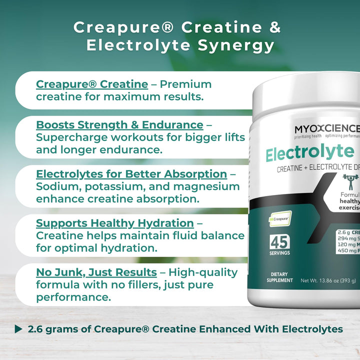 MYOXCIENCE Electrolyte STIX dimagnesium malate visual emphasizes mineral support.