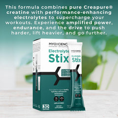 MYOXCIENCE Electrolyte STIX real salt detail highlights mineral-rich hydration potential.