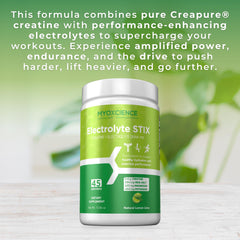 Lemon lime MYOXCIENCE powder dissolving quickly in water for hydration