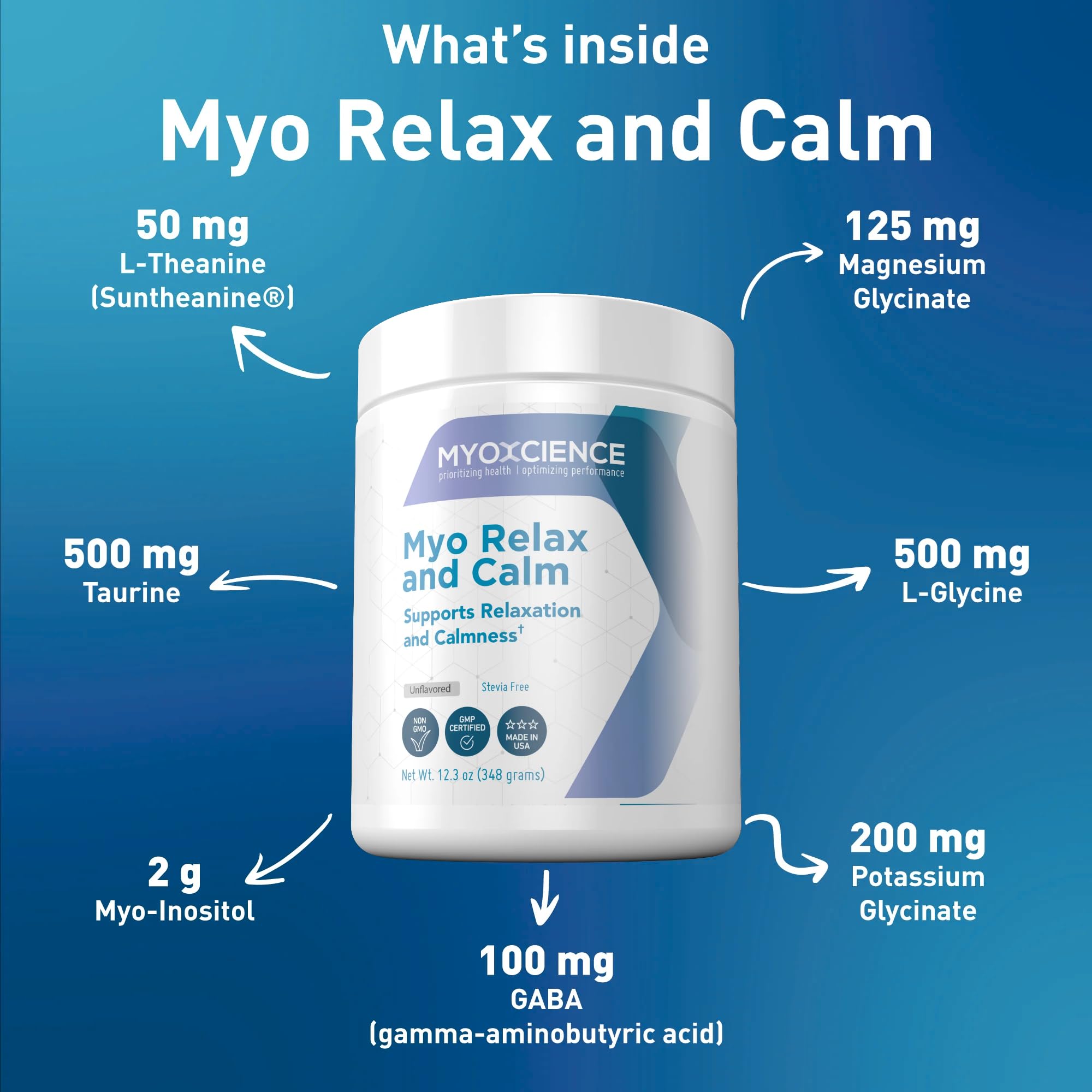 Pouring Myo Relax into a glass to show simple intake.