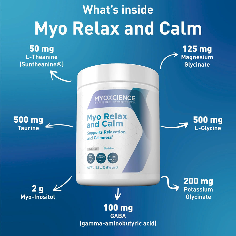 Pouring Myo Relax into a glass to show simple intake.