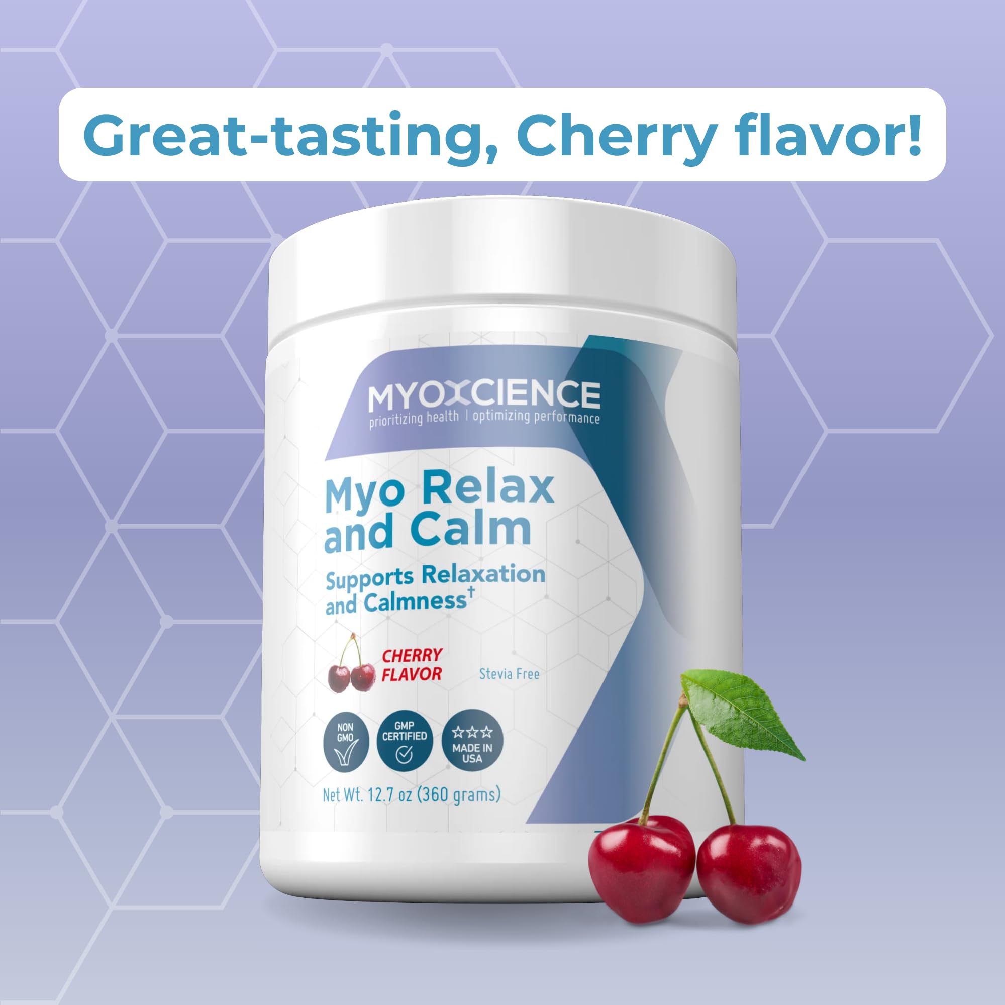 MYOXCIENCE Myo Relax serving setup for nightly routine