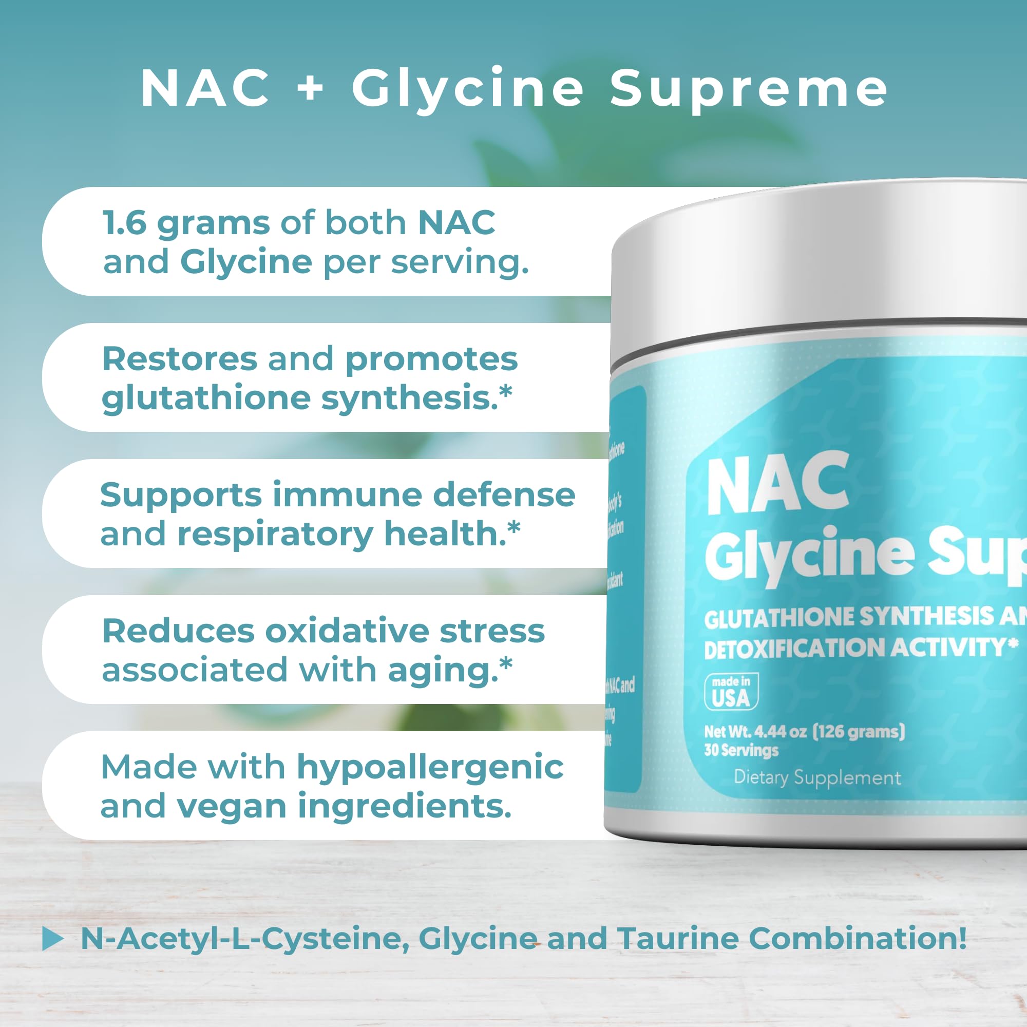MYOXCIENCE NAC Glycine Supreme flavor swatch of peach and pineapple