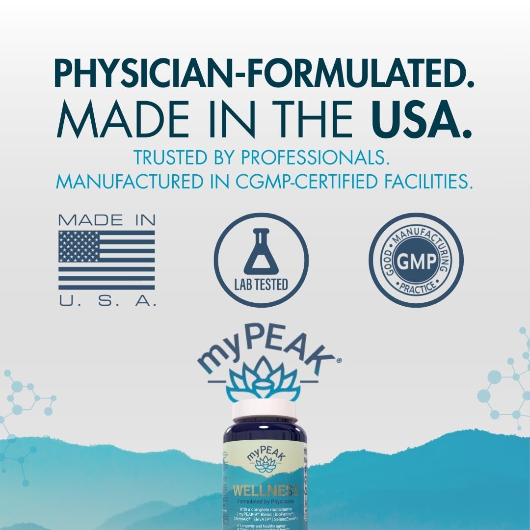 myPEAK Wellness immune-support ingredients featuring zinc and vitamins