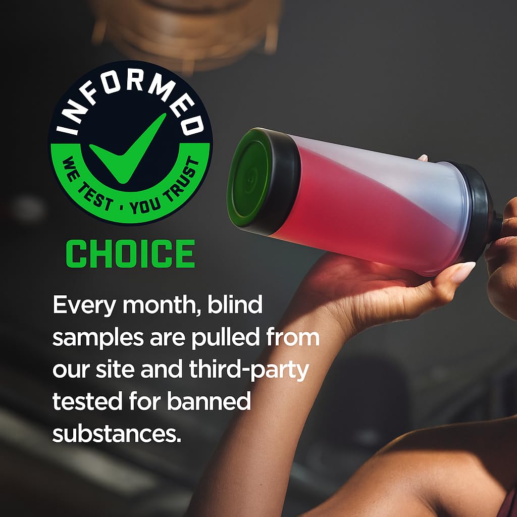 Myprotein Clear Whey Isolate flavor variety bottle beside tub.