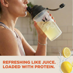Myprotein Clear Whey Isolate Strawberry glass with refreshing protein beverage for hydration