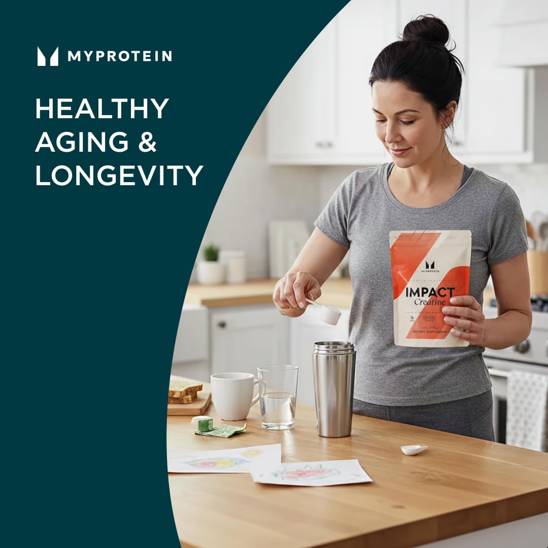Myprotein Creatine Monohydrate pure formula with no artificial flavors.