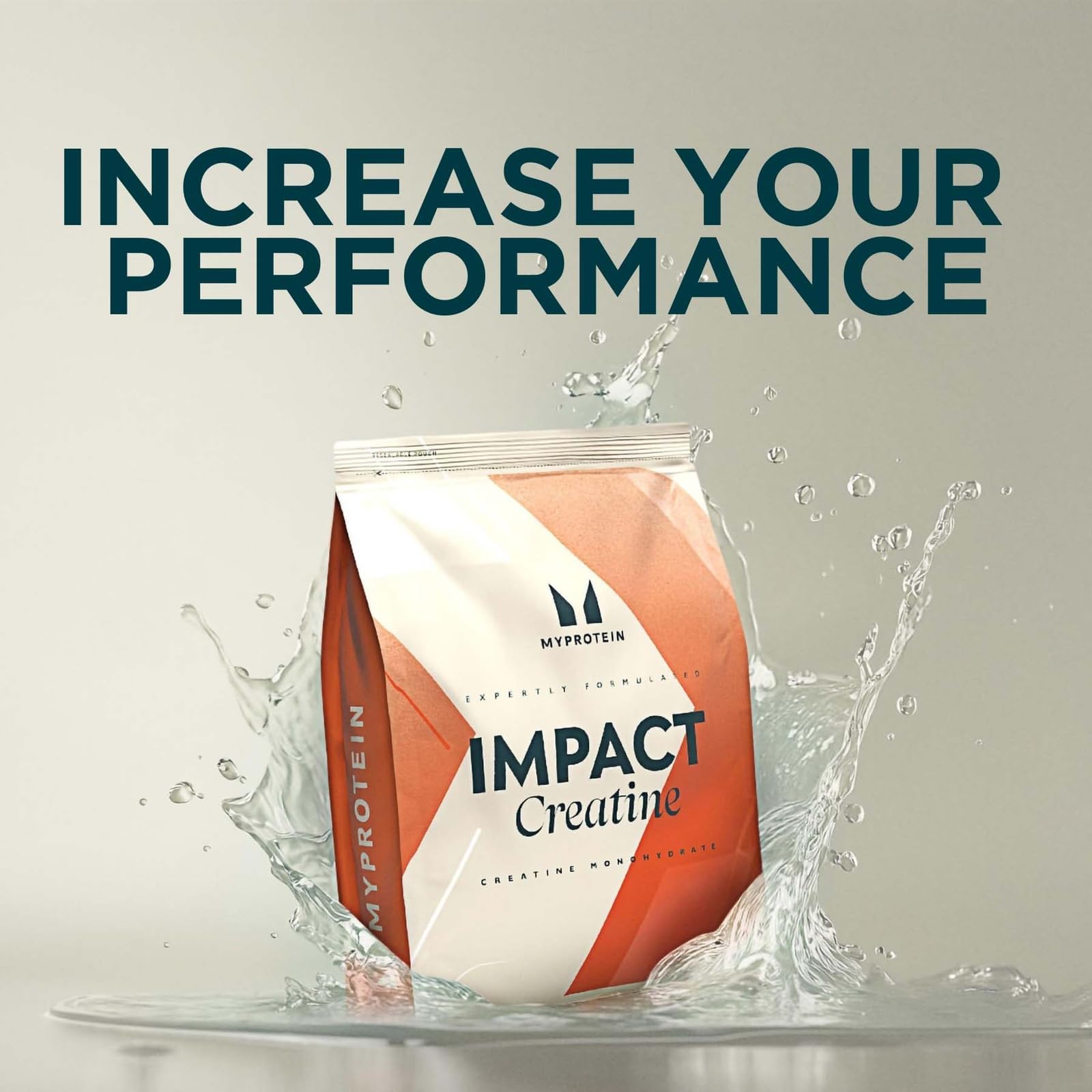 Myprotein Creatine Monohydrate unflavored powder ready to mix